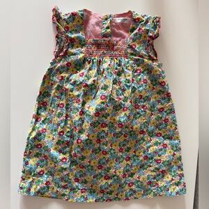 Baby Boden Floral Dress with Bloomers 9-12 months